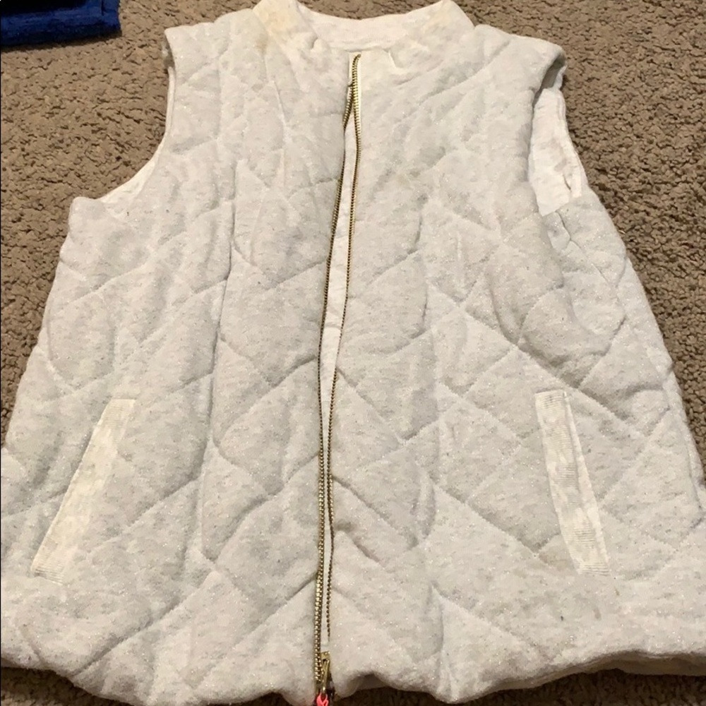 Sparkly Silver Vest